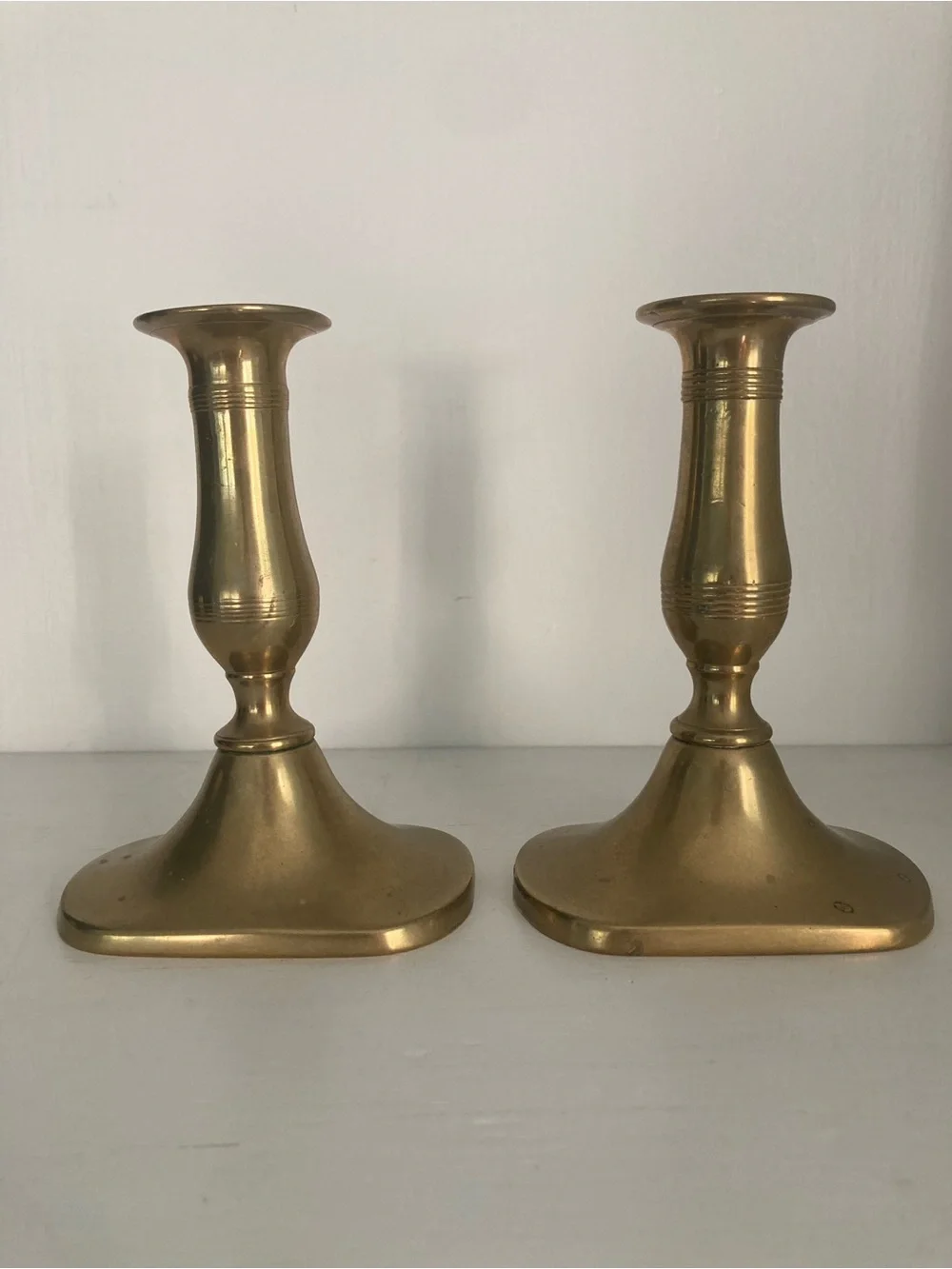 Vintage | Brass Finish Candlestick Pair - Classic Home Accents